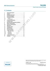 74LV86PW Datasheet Page 16