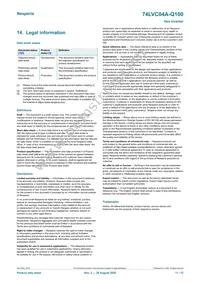 74LVC04ABQ-Q100X Datasheet Page 11