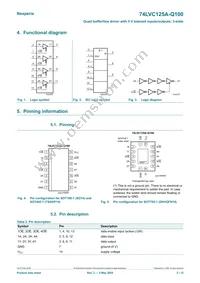 74LVC125AD-Q100J Datasheet Page 2