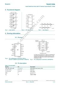 74LVC125APW/AUJ Datasheet Page 2