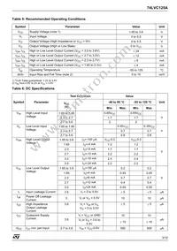 74LVC125ATTR Datasheet Page 3