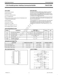 74LVC1284D Datasheet Page 2