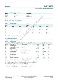 74LVC139PW/AUJ Datasheet Page 4