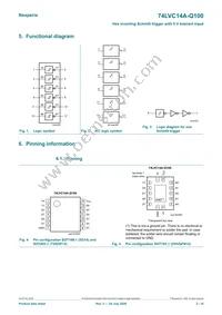 74LVC14AD-Q100J Datasheet Page 2