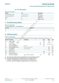 74LVC14AD-Q100J Datasheet Page 3