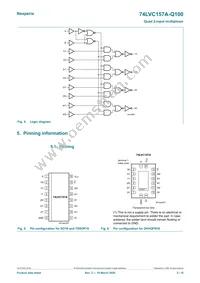 74LVC157ADB-Q100J Datasheet Page 3