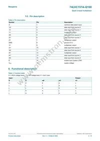 74LVC157ADB-Q100J Datasheet Page 4