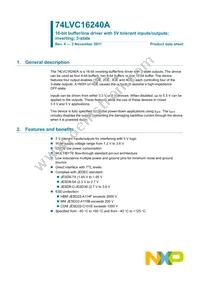 74LVC16240ADGG Datasheet Page 2