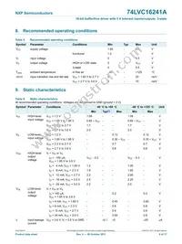 74LVC16241ADGG Datasheet Page 7