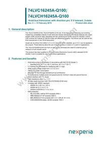 74LVC16245ADGV-Q1J Datasheet Cover