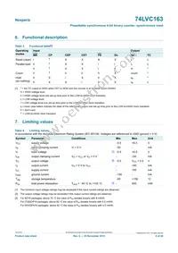 74LVC163DB Datasheet Page 6