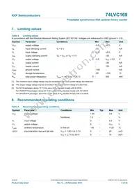 74LVC169D Datasheet Page 8