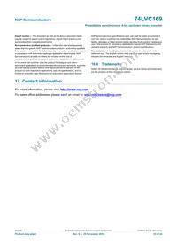 74LVC169D Datasheet Page 23