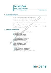 74LVC1G00GW Datasheet Cover