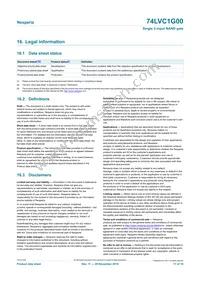 74LVC1G00GW Datasheet Page 17