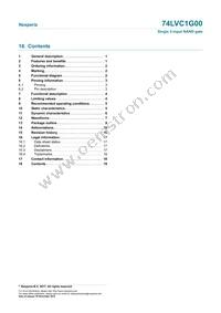 74LVC1G00GW Datasheet Page 19