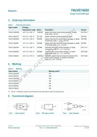 74LVC1G02GW Datasheet Page 2