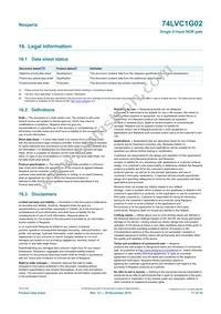 74LVC1G02GW Datasheet Page 17