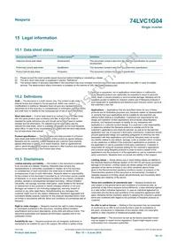 74LVC1G04GN Datasheet Page 19