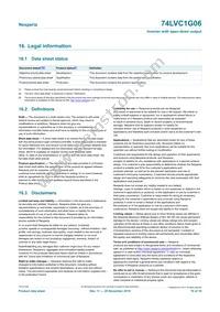 74LVC1G06GW Datasheet Page 16