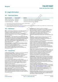 74LVC1G07GW Datasheet Page 16