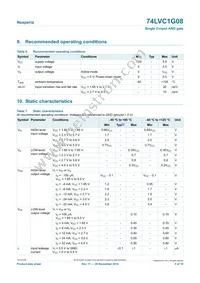 74LVC1G08GW Datasheet Page 5
