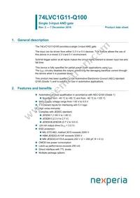 74LVC1G11GV-Q100H Datasheet Cover