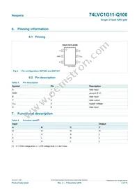 74LVC1G11GV-Q100H Datasheet Page 3
