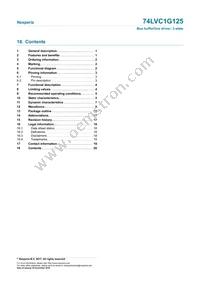 74LVC1G125GW Datasheet Page 20