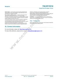 74LVC1G14GW Datasheet Page 20