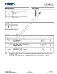 74LVC1G14QSE-7 Datasheet Page 2