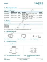 74LVC1G16GFH Datasheet Page 2