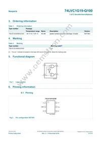 74LVC1G19GW-Q100H Datasheet Page 2