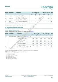 74LVC1G332GN Datasheet Page 6