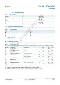 74LVC1G34GV-Q100H Datasheet Page 3