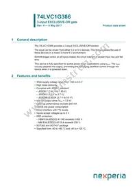 74LVC1G386GV Datasheet Cover