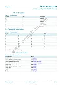 74LVC1G57GV-Q100H Datasheet Page 3