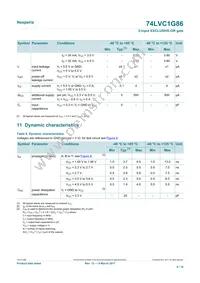 74LVC1G86GW Datasheet Page 6