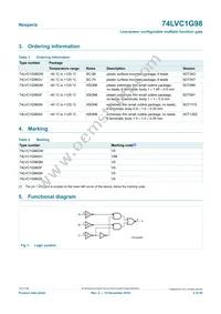 74LVC1G98GN Datasheet Page 2