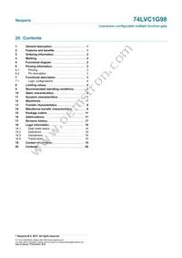 74LVC1G98GN Datasheet Page 20