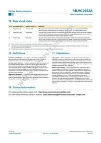 74LVC2952APW Datasheet Page 18