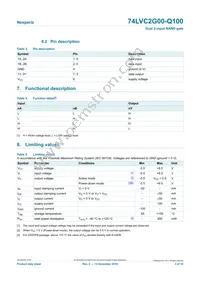 74LVC2G00DC-Q100H Datasheet Page 3