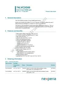 74LVC2G00GD Datasheet Cover