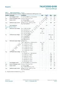 74LVC2G02DC-Q100H Datasheet Page 5