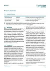 74LVC2G04GN Datasheet Page 17