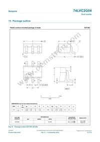 74LVC2G04GV Datasheet Page 8