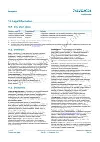 74LVC2G04GV Datasheet Page 16