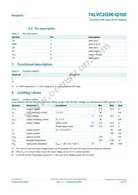 74LVC2G06GV-Q100H Datasheet Page 3