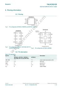 74LVC2G125GM Datasheet Page 3