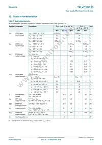 74LVC2G125GM Datasheet Page 5